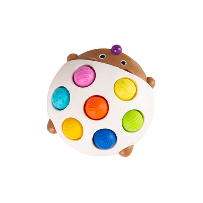 Jouet sensoriel en silicone à retourner, Pop Push Popper Fidget (hérisson)