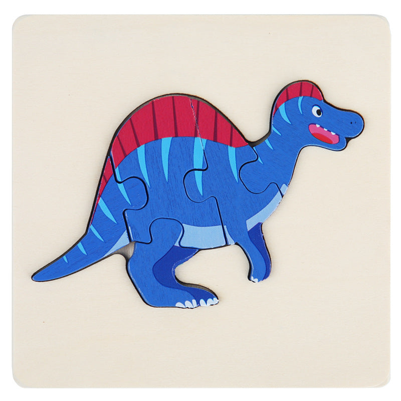 Rompecabezas Dino Montessori Paquete de 6 - Rompecabezas de madera ecológicos