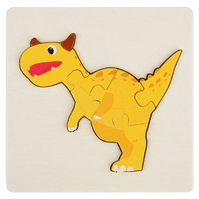 Rompecabezas Dino Montessori Paquete de 6 - Rompecabezas de madera ecológicos