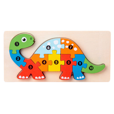 Puzles Montessori (Paquete de 4) - Juego de Puzles de Madera Ecológicos n.º 7