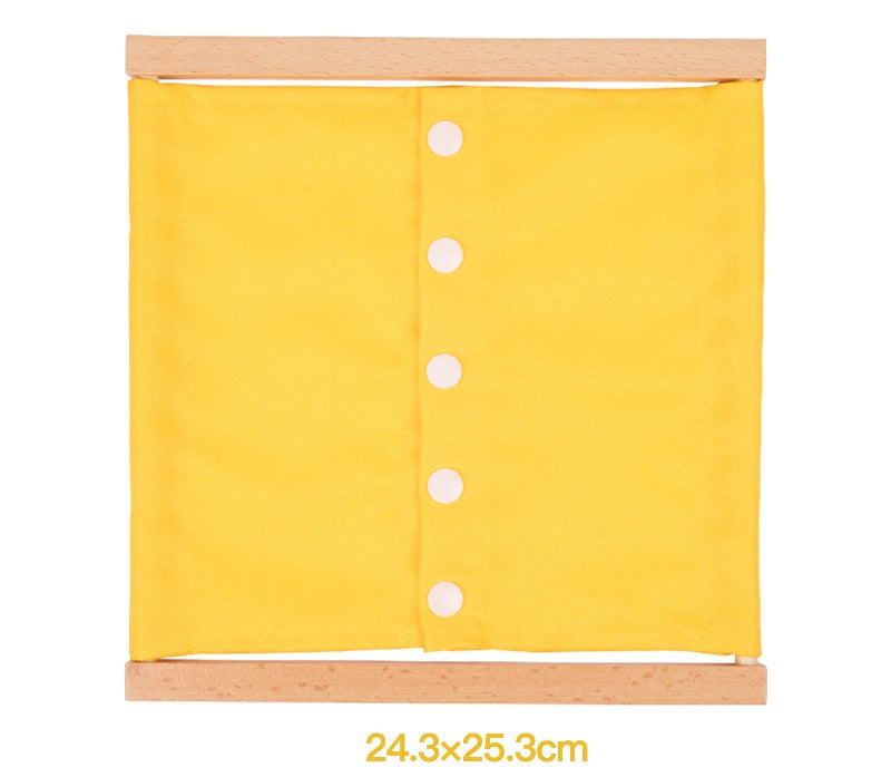 Montessori Dressing Frames A and Storage Box  Set of 6