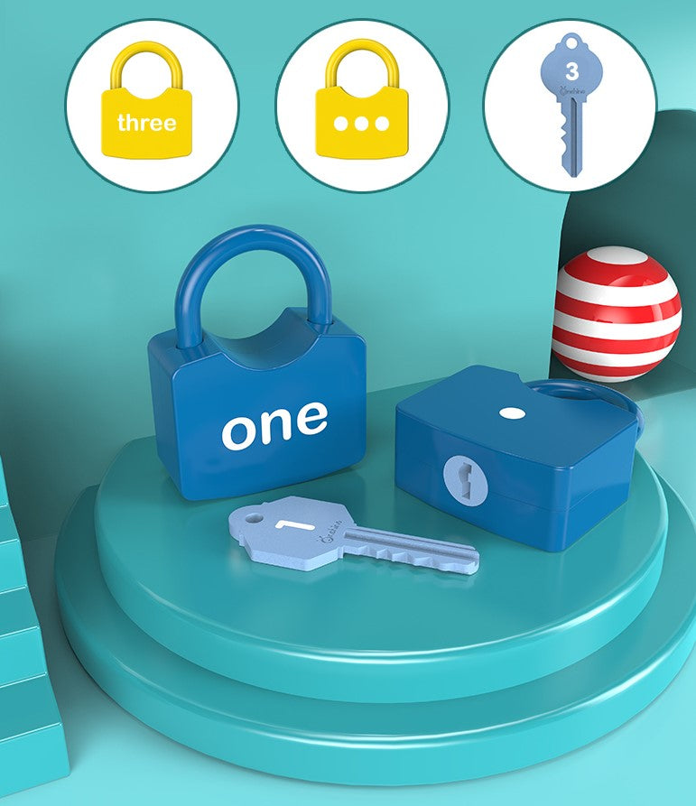 Onshine - Candados numéricos y candados alfabéticos - Juguetes para desarrollar la motricidad fina
