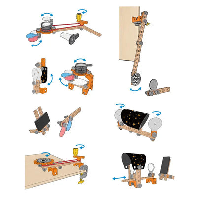Kit scientifique optique Fidtoy pour enfants – Ensemble d'expériences STEM