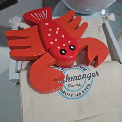 Jouet en bois pour couper les fruits de mer, nourriture à couper, poisson, homard
