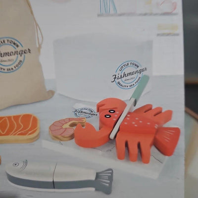 Jouet en bois pour couper les fruits de mer, nourriture à couper, poisson, homard