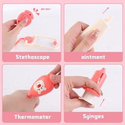 Kit de docteur interactif pour enfants avec lumières et sons : Mallette de jouets médicaux éducatifs avec costumes pour garçons et filles de 3 à 8 ans – Cadeau idéal pour apprendre et jouer