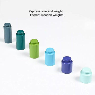 Fidtoy Penguin Wooden Balance Blocks Scale Kit Math Counting Balance Toy for Kids Ages 2-6 with Penguin Scale Game