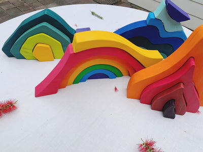 Blocs de construction Quatre Éléments Blocs Arc-en-ciel !