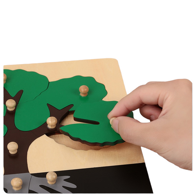 Puzzles d'animaux Montessori Premium Puzzle de l'arbre