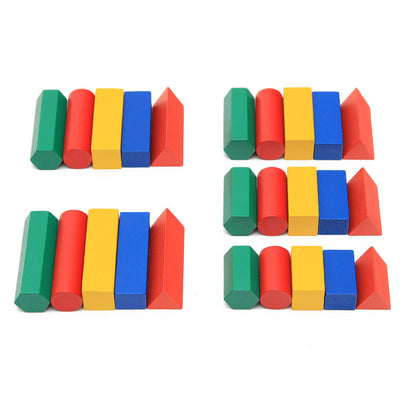 Large Montessori 3D Shape Ladder Geometric Colour Solid Shape Sorting Game