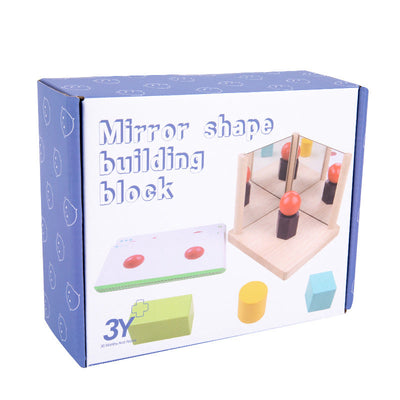 Planche miroir formes géométriques Montessori BASIC avec cartes éclair.