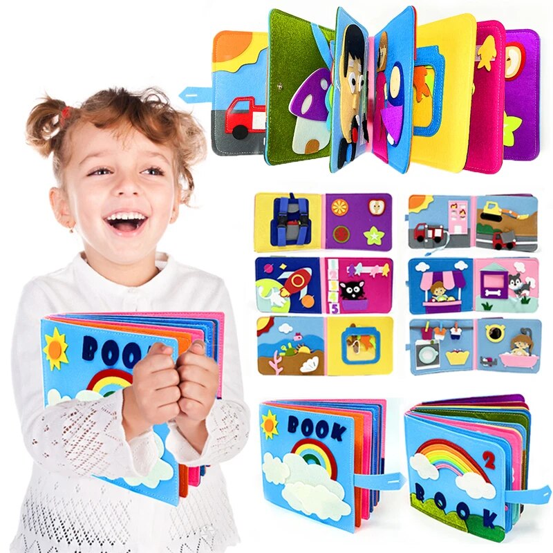 Libro Tranquilo Montessori de Fieltro