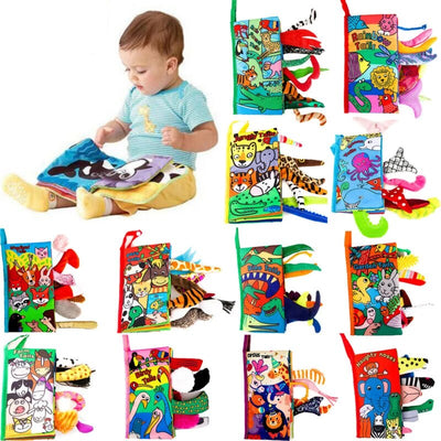Libro de tela Montessori para bebé