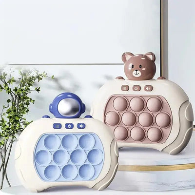 Consola de juegos Fidtoy QuickPush para niños: desarrollo de la coordinación ojo-mano, reflejos, memoria y velocidad