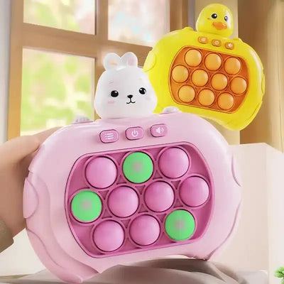 Consola de juegos Fidtoy QuickPush para niños: desarrollo de la coordinación ojo-mano, reflejos, memoria y velocidad