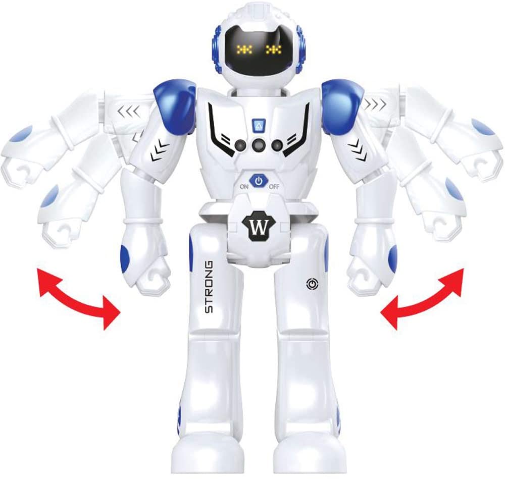 Juguete Robot Teledirigido Programable Inteligente Interactivo Kit de Robot con Sensor de Gestos Bailando Caminando Robótica Inteligente LED Regalo para Niños
