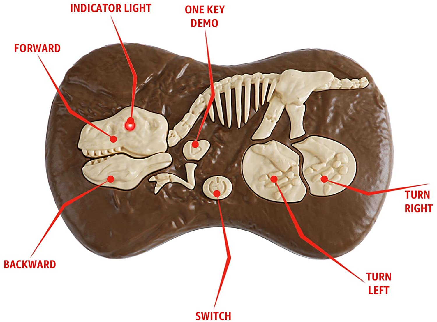 Juguete de dinosaurio teledirigido recargable con función de caminar, sonidos de rugido, luces, robot de dinosaurio T-Rex realista para niños, juguetes, regalos