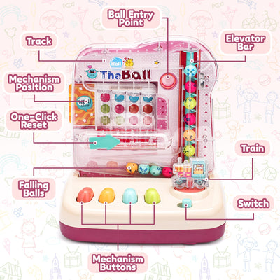 Rolling Track Ball Puzzle Game Toys, Interactive Educational Toy Stimulating Creativity, Best Gift for Kids, Double-sided Clean Plastic Material, for Family Fun