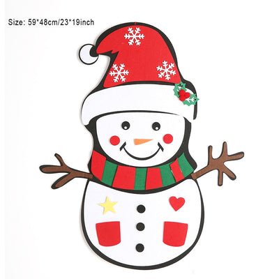 Fidtoy Felt Christmas Tree Set for Kids – DIY Holiday Ornaments, Interactive Toddler Gift