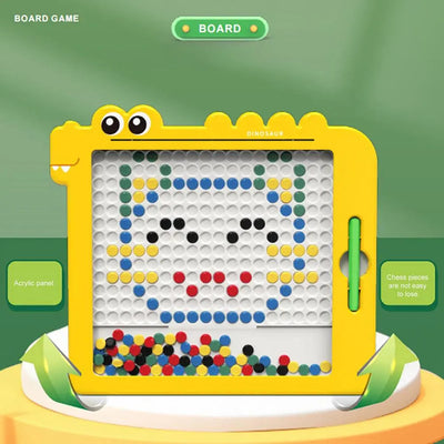 Tableau de dessin magnétique Fidtoy - Jouet d'apprentissage Montessori pour enfants