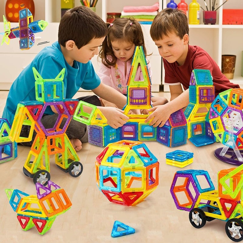 Fidtoy Montessori Magnetic Building Blocks for Kids