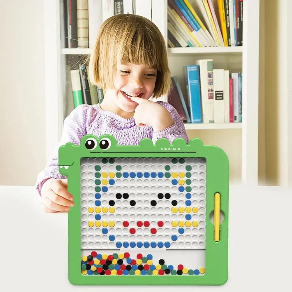 Tableau de dessin magnétique Fidtoy - Jouet d'apprentissage Montessori pour enfants