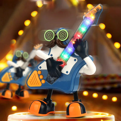 Fidtoy Mr. Rock Jouet Guitare Danseuse avec Lumières et Musique