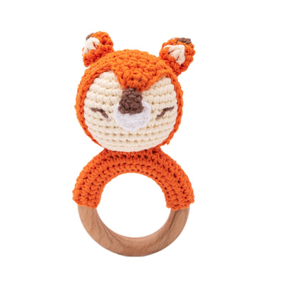 Juguete sensorial para bebés Fidtoy SnuggleBud Sonajero y mordedor