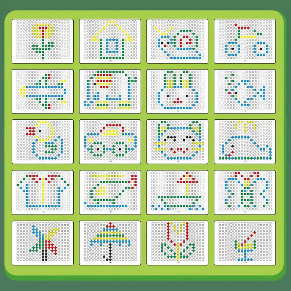 Tableau de dessin magnétique Fidtoy - Jouet d'apprentissage Montessori pour enfants