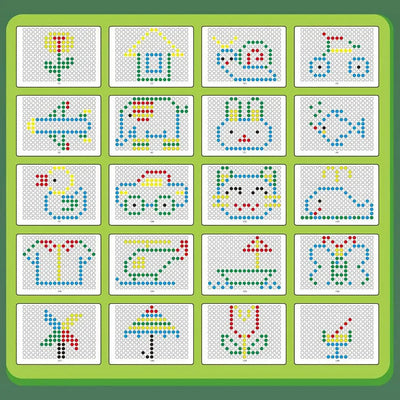 Tableau de dessin magnétique Fidtoy - Jouet d'apprentissage Montessori pour enfants