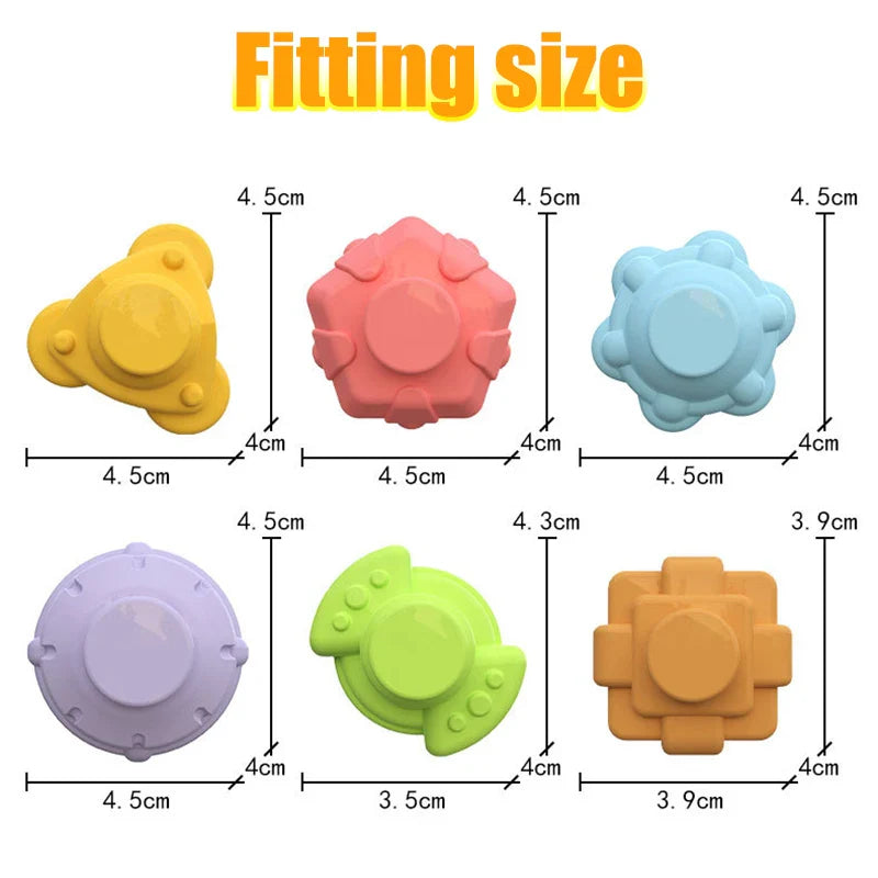 Fidtoy Shape Sorter Toy Montessori Sensory Learning Cube