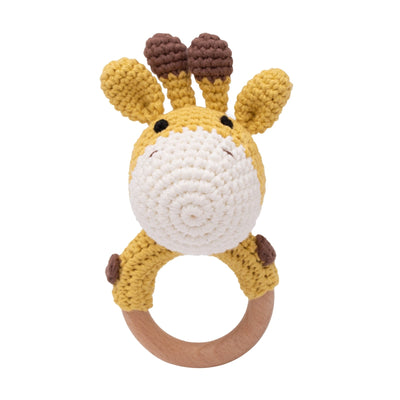 Juguete sensorial para bebés Fidtoy SnuggleBud Sonajero y mordedor