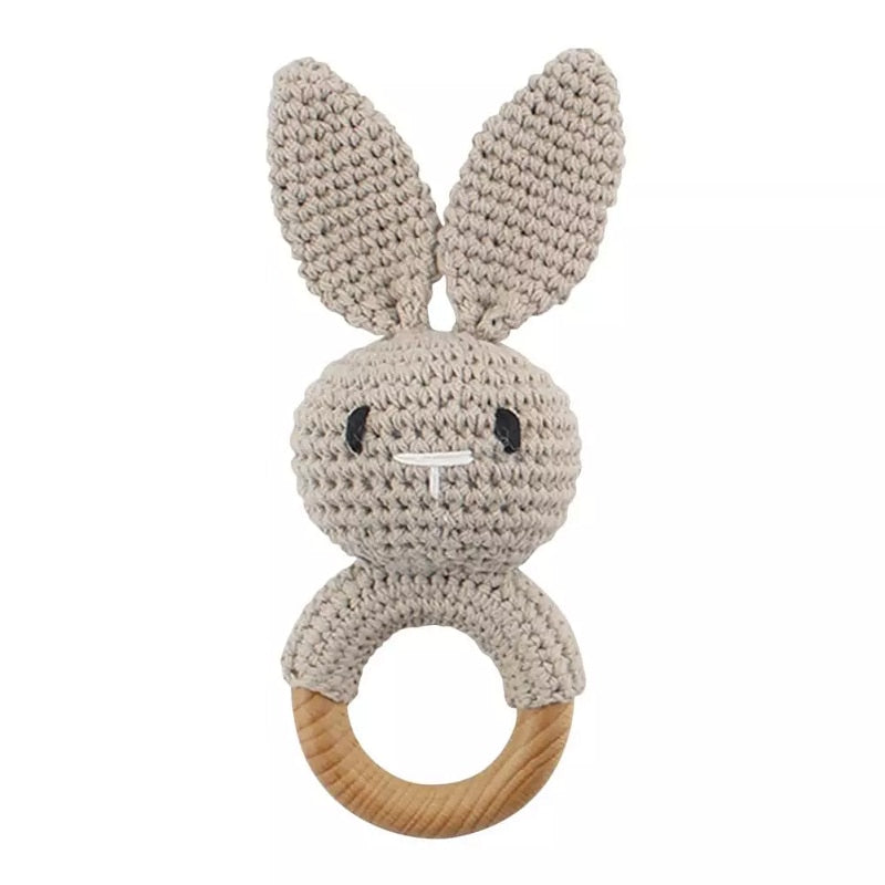 Juguete sensorial para bebés Fidtoy SnuggleBud Sonajero y mordedor