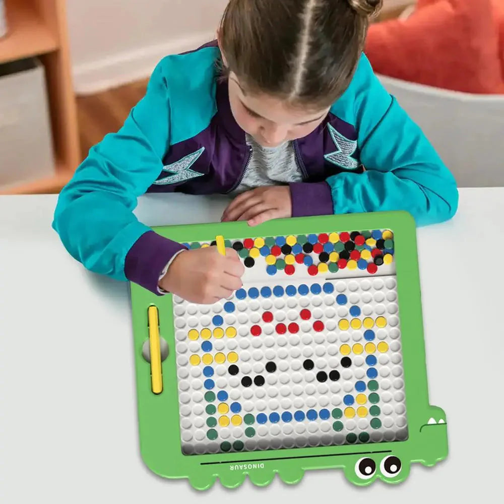 Tableau de dessin magnétique Fidtoy - Jouet d'apprentissage Montessori pour enfants