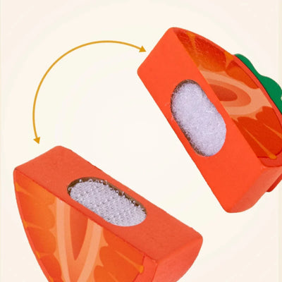 Fidtoy Juego de Comida de Madera para Cortar para Niños | Juego de Imitación Montessori y Habilidades Motrices Finas