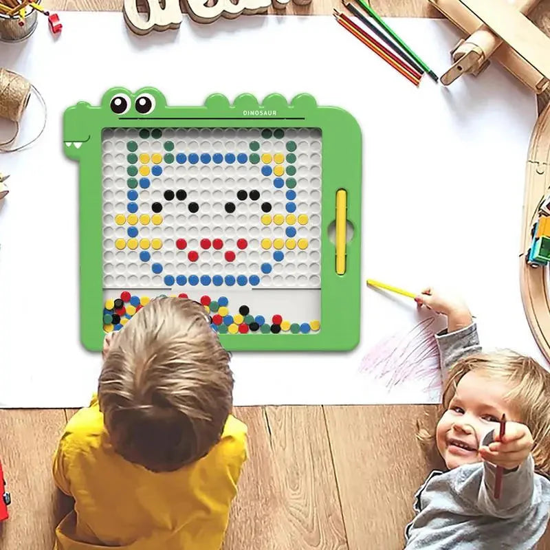 Tableau de dessin magnétique Fidtoy - Jouet d'apprentissage Montessori pour enfants