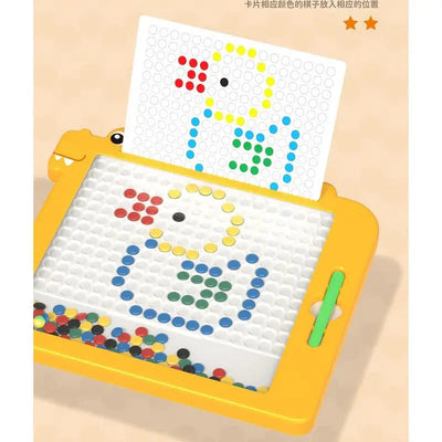 Tableau de dessin magnétique Fidtoy - Jouet d'apprentissage Montessori pour enfants