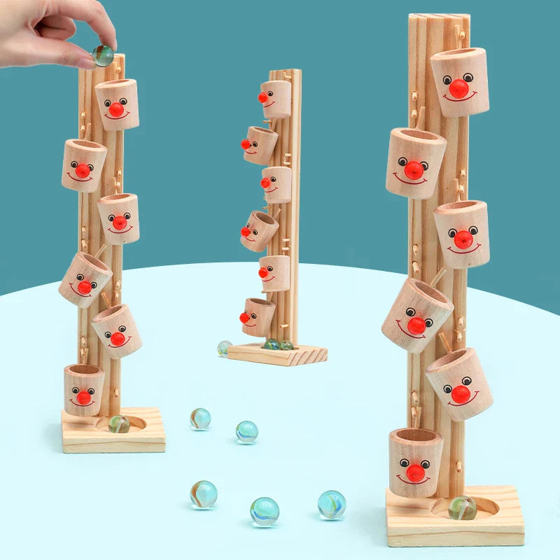 Fidtoy Circuit à Billes en Bois - Jouet Amusant et Éducatif pour Enfants