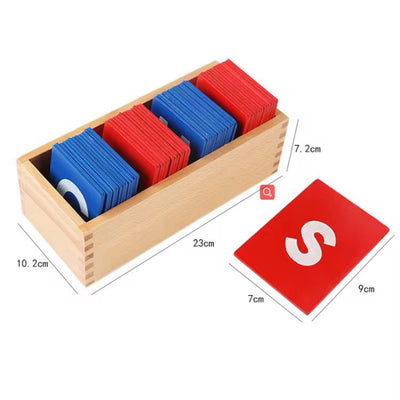 Letras de lija Montessori mayúsculas y minúsculas - Material sensorial del lenguaje para el desarrollo temprano de la escritura