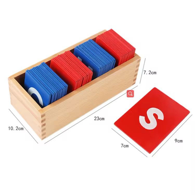 Letras de lija Montessori mayúsculas y minúsculas - Material sensorial del lenguaje para el desarrollo temprano de la escritura