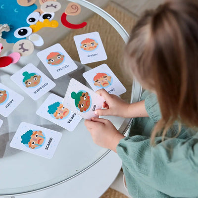 Fidtoy Jeu d'expression faciale Montessori Jouet d'apprentissage des émotions