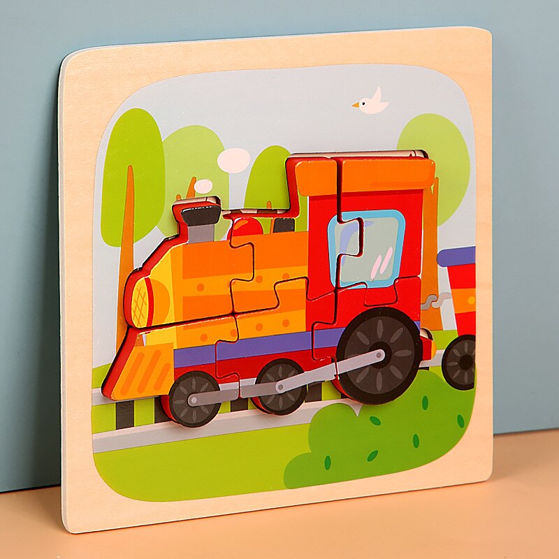 Rompecabezas de madera Montessori para bebés de 1, 2, 3+ años