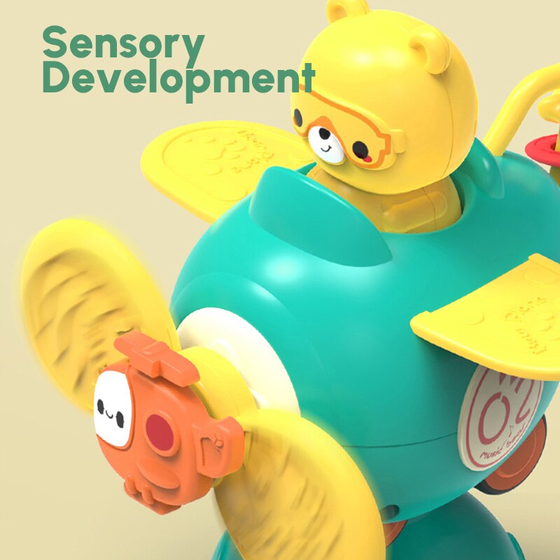 Juguete sensorial con ventosa giratoria para niños