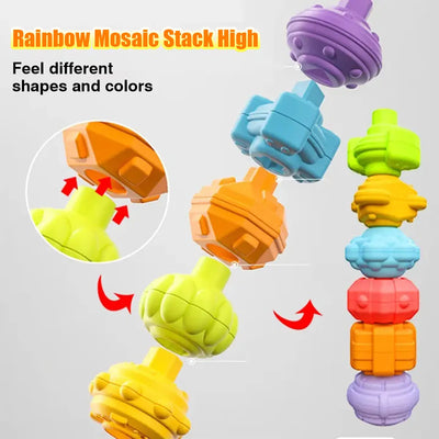 Fidtoy Shape Sorter Toy Montessori Sensory Learning Cube
