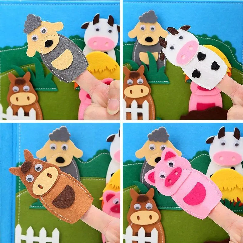 Montessori Wooden Busy Book for Toddlers – Dressing Skills Learning Toy