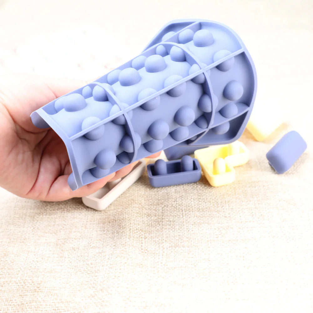Fidtoy Silicone Sensory Tangram Pop-It Toy for Kids 3+ | Montessori Sensory Learning & Creative Play