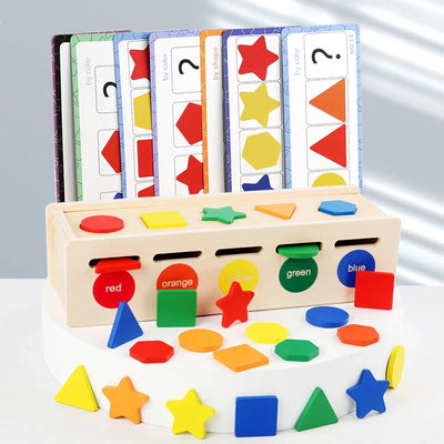 Fidtoy Geometric Color Recognition Set Montessori Toy