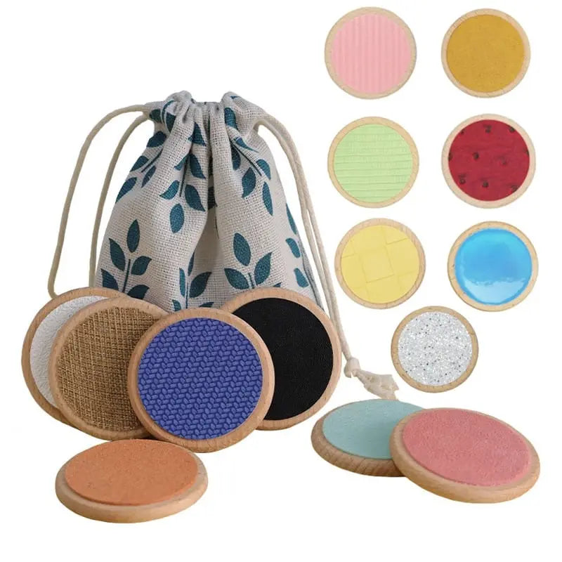 Fidtoy Tapis Sensoriels Montessori, Jeu d'Apprentissage Tactile à Textures pour les Tout-Petits