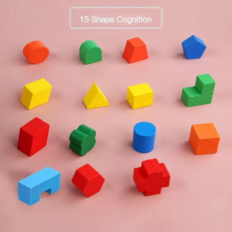Caja de inteligencia para clasificar formas - 15 piezas
