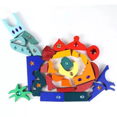 Mandala scintillant en bois - Jouets en bois ouverts Orient
